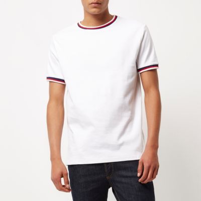 White ringer t-shirt